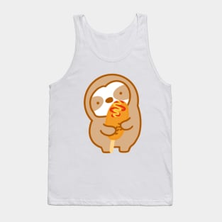 Cute Corn Dog Sloth Tank Top